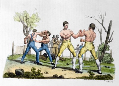 Boxen in England, Illustration aus 